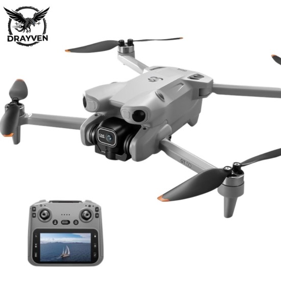 Drone μεγάλης εμβέλειας με GPS, Remote Control Screen 4.5" & Brushless Motor (Αποφυγή Εμποδίων) Μαύρο