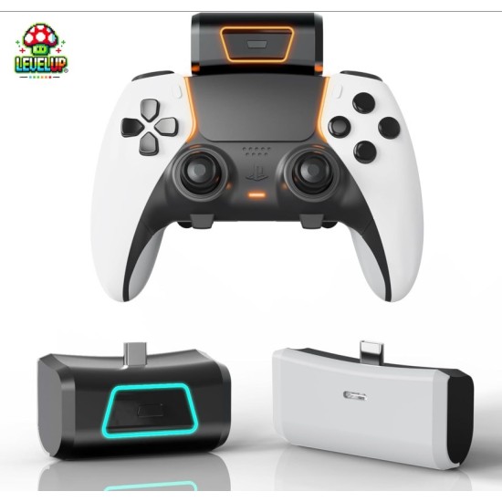 LevelUp Battery Pack για PS5 DualSense/Edge – Εξωτερική Μπαταρία 2000mAh +10 Ώρες Gaming