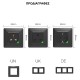 MOES WK-Y-EU-WH-MS Smart WiFi Χωνευτή Πρίζα Τοίχου (16Α) Μαύρη