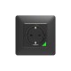 MOES WK-Y-EU-WH-MS Smart WiFi Χωνευτή Πρίζα Τοίχου (16Α) Μαύρη