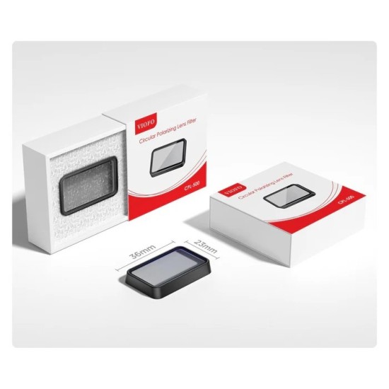 VIOFO CPL-500 Φίλτρο CPL για Πίσω Κάμερα A329 / Κάμερα Τηλεφακού RTC300 VIOFO CPL-500 Φίλτρο CPL για Πίσω Κάμερα A329 / Κάμερα Τηλεφακού RTC300