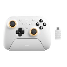 8BitDo Ultimate 2 Bluetooth Controller με Charging Dock για Windows / Switch Λευκό