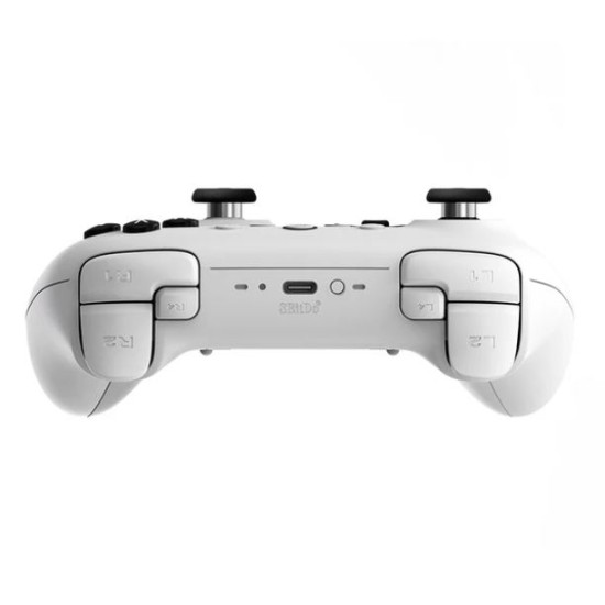 8BitDo Ultimate 2 Bluetooth Controller με Charging Dock για Windows / Switch Λευκό