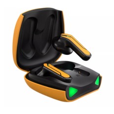 KUMI X2 Pro (TWS/Gaming/BT 5.1/IPX5 Waterproof/300mAh Μπαταρία) Κίτρινο 