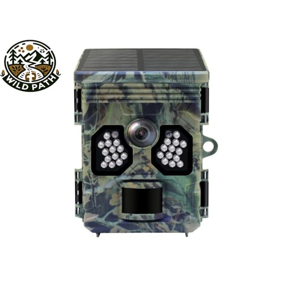 Wild Path RS20 4K Κάμερα Κυνηγιού 48MP με Ηλιακή Φόρτιση, Ανίχνευση Κίνησης & Νυχτερινή Λήψη (0.4s/IP66)