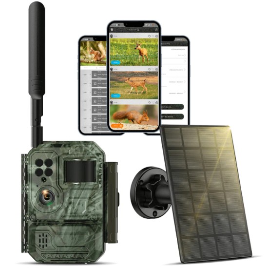 Campark TC35 4G Κάμερα Παρακολούθησης με APP, Live Video, Ηλιακό Πάνελ 4W, AI και Ενσωματωμένη SIM (7800mΑh)
