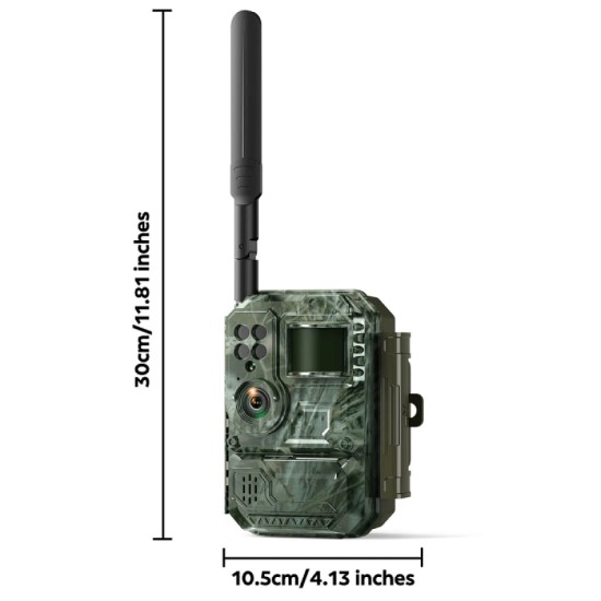 Campark TC35 4G Κάμερα Παρακολούθησης με APP, Live Video, Ηλιακό Πάνελ 4W, AI και Ενσωματωμένη SIM (7800mΑh)