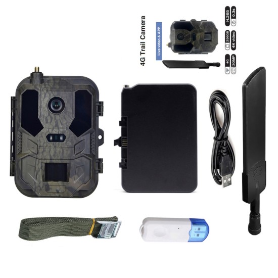 Suntek HC-960Ultra-Li Μπαταρία 8000mAh/120MP/4G/4K/Live Video με Εφαρμογή/120°