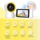Ellie Baby Monitor Ασύρματη Ενδοεπικοινωνία Μωρού με Κάμερα & Οθόνη 5" χωρίς WiFi/Εφαρμογή, Αμφίδρομη Επικοινωνία, Ανίχνευση Κλάματος & Ύπνου, AI & Νυχτερινή Όραση