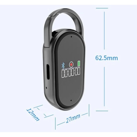 JNN S29A Καταγραφικό Ήχου με Απομαγνητοφώνηση & Περίληψη με AI – App Control με BT & Υποστήριξη 188 Γλωσσών 8GB