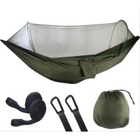 Kepeak Αιώρα Διπλή με Κουνουπιέρα Αυτόματη 290x140cm - Xακί CHAMMS002