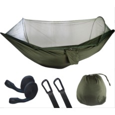 Kepeak Αιώρα Διπλή με Κουνουπιέρα Αυτόματη 290x140cm - Xακί CHAMMS002