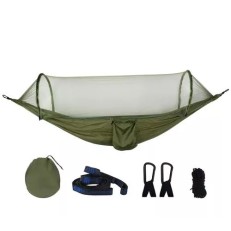 Kepeak Αιώρα Μονή με Κουνουπιέρα Αυτόματη 250x120cm - Xακί MNGG007