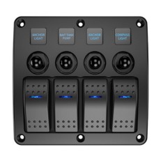 Kewig SP15 Πάνελ με 4 Αδιάβροχους Διακόπτες και 4 Κουμπιά DIY (Θαλάσσια Σκάφη/Αυτοκίνητα/Τρακτέρ) Kewig SP15 Πάνελ με 4 Αδιάβροχους Διακόπτες και 4 Κουμπιά DIY (Θαλάσσια Σκάφη/Αυτοκίνητα/Τρακτέρ)