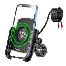 Kewig M9S Βάση Κινητού 3,5" έως 7" για Μηχανή/Ποδήλατο με Ενσύρματη(Type-C 18W)/Ασύρματη(Qi 15W) Φόρτιση  Kewig M9S Βάση Κινητού 3,5" έως 7" για Μηχανή/Ποδήλατο με Ενσύρματη(Type-C 18W)/Ασύρματη(Qi 15W) Φόρτιση