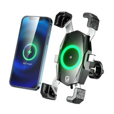 Kewig M22-A Περιστρεφόμενη 360° Βάση Κινητού 3.5" έως 7.0" για Μηχανή/Ποδήλατο με Ασύρματη Φόρτιση Qi και Type-C Kewig M22-A Περιστρεφόμενη 360° Βάση Κινητού 3.5" έως 7.0" για Μηχανή/Ποδήλατο με Ασύρματη Φόρτιση Qi και Type-C