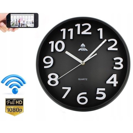 S-Talk FD-2288 Ρολόι Τοίχου Κρυφή Κάμερα FHD Live Εικόνα Μέσω Ίντερνετ με Μπαταρία (Ανιχν. Κίνησης/Android/iOS)