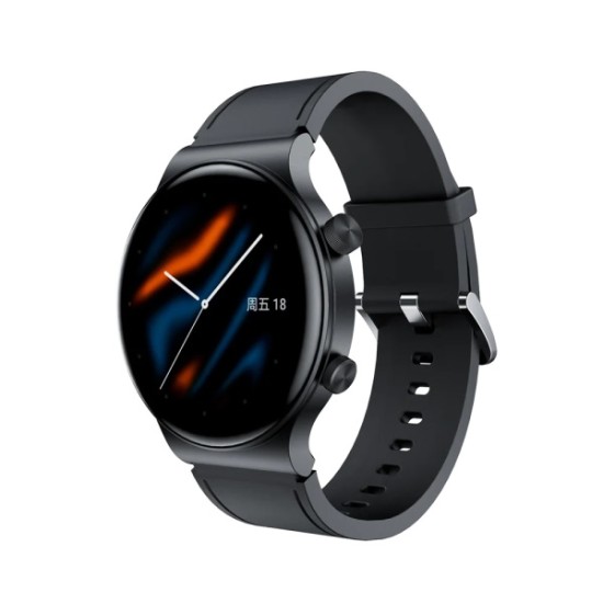 KUMI GT5 Pro (1,3" Screen/Bluetooth/Heart Rate/Blood Pressure/IP67 Αδιάβροχο) Μαύρο