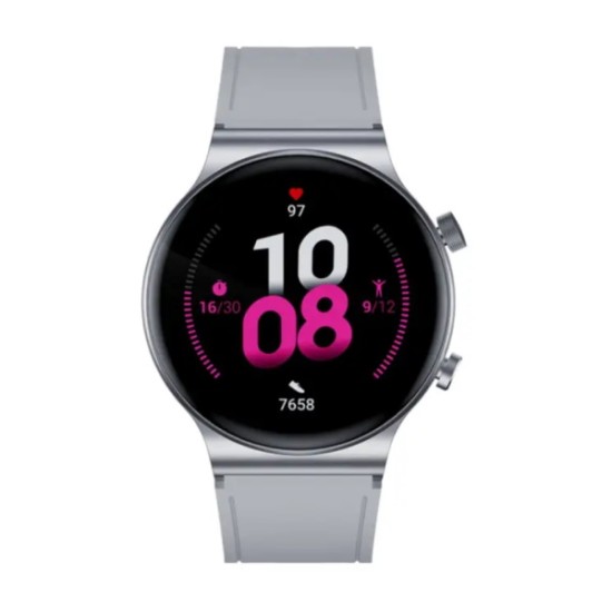 KUMI GT5 Pro (1,3" Screen/Bluetooth/Heart Rate/Blood Pressure/IP67 Αδιάβροχο) Ασημί