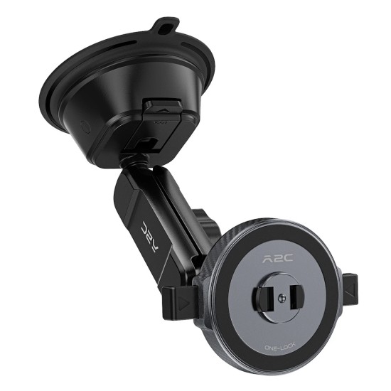 A2C Q1M-S40 One-Lock Ultra Βάση Κινητού Αυτοκινήτου Μαγνητική με Ισχυρή Βεντούζα & Περιστροφή 360°