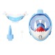 Thenice KF-3  Παιδική Μάσκα Θαλάσσης Καρχαριάκι (Baby Shark) Full Face Snorkel Mask (XS/S) (Mπλε)