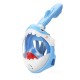 Thenice KF-3  Παιδική Μάσκα Θαλάσσης Καρχαριάκι (Baby Shark) Full Face Snorkel Mask (XS/S) (Mπλε)