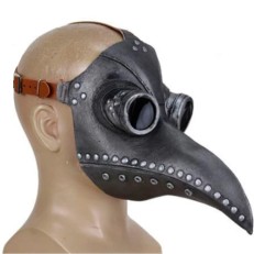 Μάσκα Μαύρου Θανάτου Γιατρού Πανούκλας Μαύρο/Ασημί OEM-061020  Μάσκα Μαύρου Θανάτου Γιατρού Πανούκλας Μαύρο/Ασημί OEM-061020