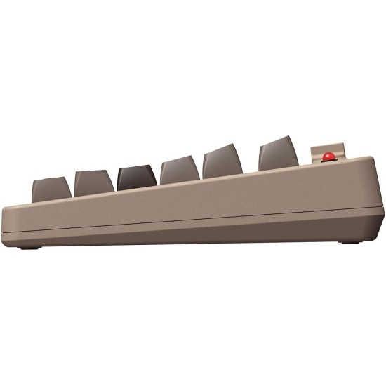 8BitDo Retro Mechanical Keyboard-C64 Edition Ασύρματο Gaming Μηχανικό Πληκτρολόγιο με Kailh Box White Διακόπτες (Αγγλικό US)