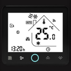 MOES WiFi Θερμοστάτης 3 Ταχυτήτων Fan Coil/Air Condition (Σωλήνα 2/4) BAC-002ALWB (Μαύρο) MOES WiFi Θερμοστάτης 3 Ταχυτήτων Fan Coil/Air Condition (Σωλήνα 2/4) BAC-002ALWB (Μαύρο)