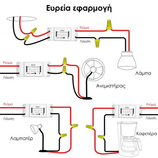 MOES MS-101 Έξυπνος ασύρματος διακόπτης WiFi για απομακρυσμένη διαχείριση iOS/Android 10A