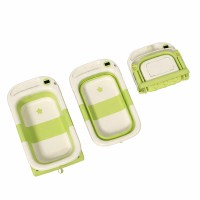 Giggles & Co. Αναδιπλούμενη Μπανιέρα Νεογέννητου για Σπίτι & Ταξίδι με Digital Θερμόμετρο (Πράσινο)