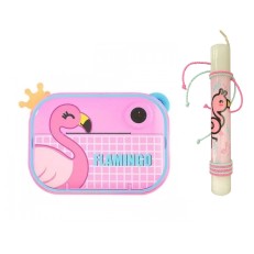 Παιχνιδολαμπάδα Κάμερα Ροζ Φλαμίνγκο με θερμικό εκτυπωτή και εφαρμογή WiFi 5+ Ετών Skysonic Παιχνιδολαμπάδα Κάμερα Ροζ Φλαμίνγκο με θερμικό εκτυπωτή και εφαρμογή WiFi 5+ Ετών Skysonic