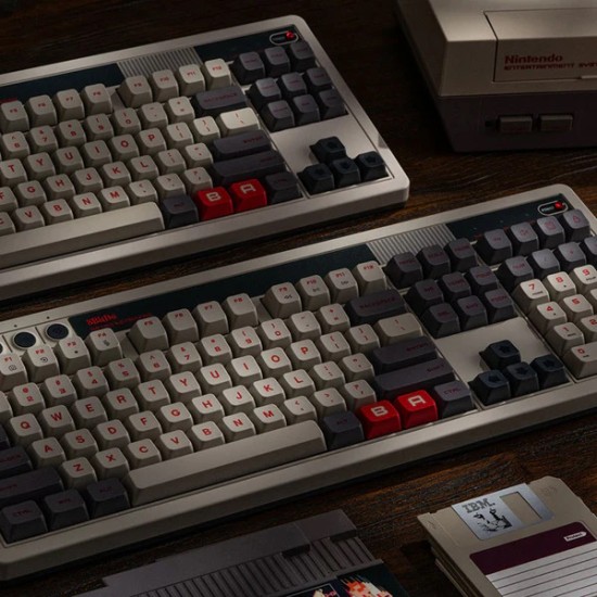 8BitDo Retro Mechanical Keyboard-108 Edition Ασύρματο Gaming Πληκτρολόγιο με Kailh Box White Διακόπτες & Super Buttons (Αγγλικό US)