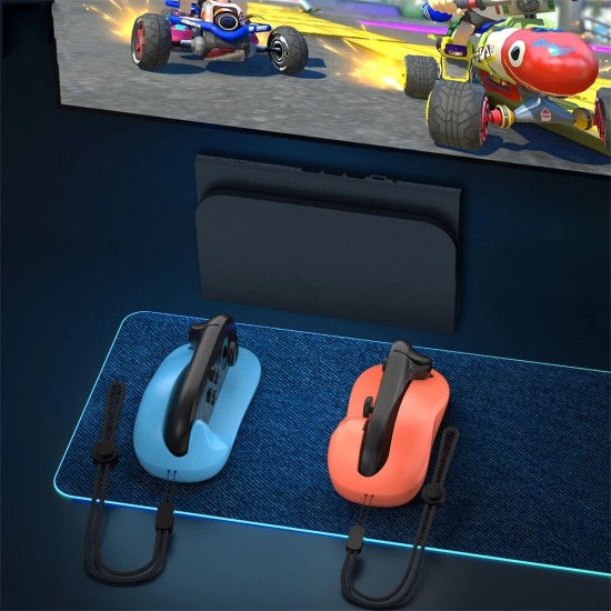 JYS Ποντίκι Gaming RGB για Nintendo Switch 2 με Φόρτιση Χειριστηρίων (Joy-Con) JYS-NS2320 (Blue-Orange)