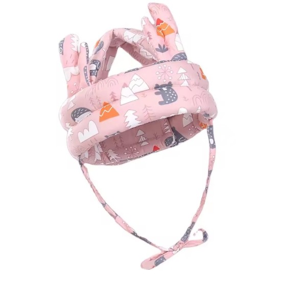 Giggles and Co. Προστατευτικό Κεφαλιού για Μωρό "Pink Forest Antlers" Δ18CM (5 έως 24 μηνών)