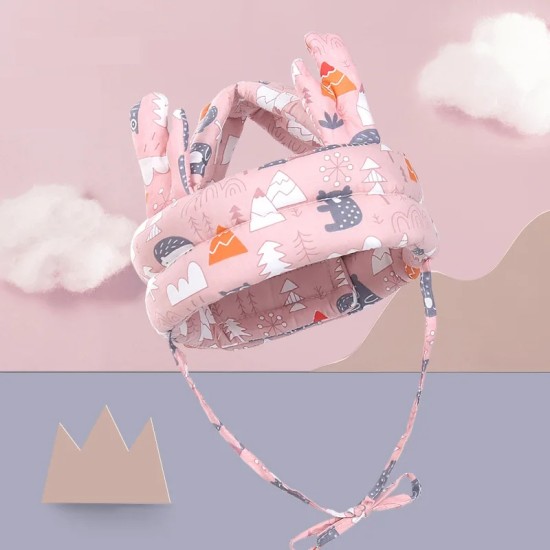 Giggles and Co. Προστατευτικό Κεφαλιού για Μωρό "Pink Forest Antlers" Δ18CM (5 έως 24 μηνών)