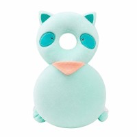 Giggles and Co. Προστατευτικό Μαξιλάρι Κεφαλιού Μωρού "Green Cat" Velvet (5 έως 48 μηνών)