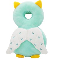 Giggles and Co. Προστατευτικό Μαξιλάρι Κεφαλιού Μωρού "Green Owl" Velvet (5 έως 48 μηνών)