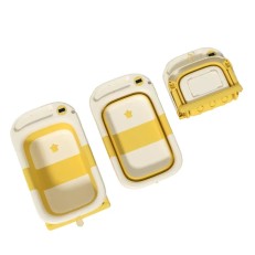 Giggles & Co. Πτυσσόμενη Μπανιέρα Μωρού με Ψηφιακό Θερμόμετρο & Τάπα Αποστράγγισης (Κίτρινο)