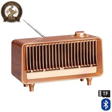 Old Street Audio AS25 Old-school Ασύρματο Ηχείο Ξύλινο (10W/Μπαταρία 1800mAh/Bluetooth 5.4/FM Radio/USB/TF/AUX/TWS)