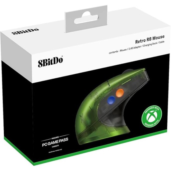 8BitDo Retro R8 Ασύρματο Gaming Ποντίκι με Ρετρό Σχεδιασμό και Βάση Φόρτισης 8BitDo Retro R8 Ασύρματο Gaming Ποντίκι με Ρετρό Σχεδιασμό και Βάση Φόρτισης