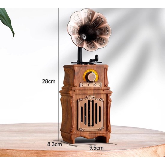 Old Street Audio Retro Ηχείο με Bluetooth Ξύλινο (7W/Μπαταρία 1800mAh/Bluetooth 5.4/FM Radio/USB/TF/AUX/TWS)