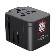 RRtravel HHT210 Αντάπτορας Πρίζας από Universal σε Universal  (4xUSB) USA EU UK AU US