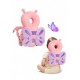 Giggles and Co. Προστατευτικό Μαξιλάρι Κεφαλιού Μωρού "Pink Butterfly" (5 έως 48 μηνών)