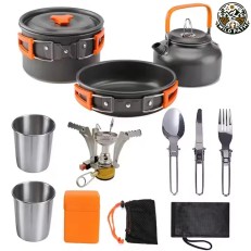 Wild Path Σετ (10τμχ) Μαγειρικών Σκευών για Camping με Αντικολλητική Επίστρωση (WP-02232)