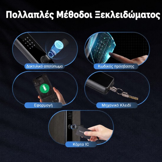 MOES Smart Door Lock WiFi/Zigbee με Fingerprint & Remote Unlock