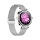 KUMI K3 Women 16mm (1,1" LED/Bluetooth/Καρδιακοί Παλμοί/Οξύμετρο/IP68 Αδιάβροχο) Ασημί