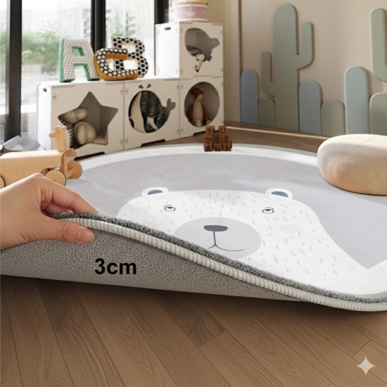 Giggles & Co. Στρογγυλό Βρεφικό Χαλί “Nordic Bear” – Μαλακό 3εκ. (Ø200 εκ.) Giggles & Co. Στρογγυλό Βρεφικό Χαλί “Nordic Bear” – Μαλακό 3εκ. (Ø200 εκ.)