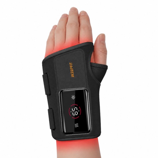 iKeepFit WB01 Θερμαινόμενη Συσκευή Μασάζ Καρπού για Τενοντίτιδα & Καρπιαίο Σωλήνα (9 Modes/Graphene Heat/3000mAh) - Αριστερό