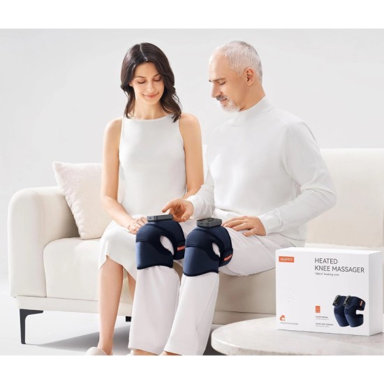 iKeepFit Ηλεκτρική Θερμαινόμενη Μυοχαλαρωτική Συσκευή Μασάζ 7 Watt με Δόνηση για Γόνατο/Ώμο/Αγκώνα Μπλε (KPF-knee09)